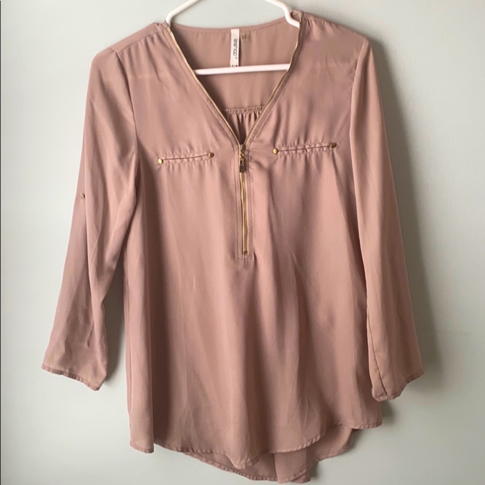 Tan Blouse